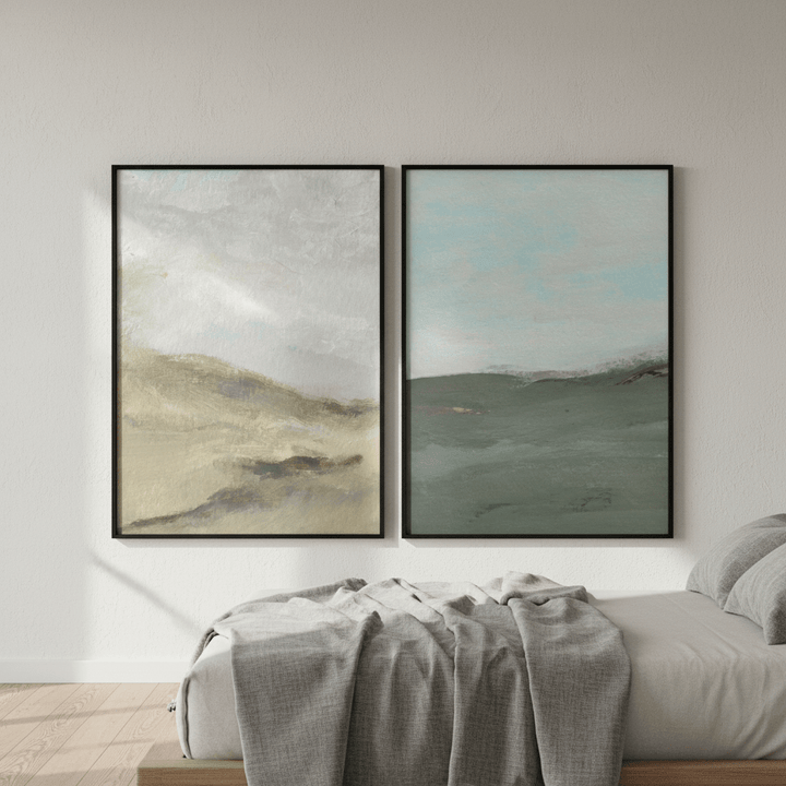 A Gust of Green Wind Pair by Josephine Wianto wall - art - picture - poster