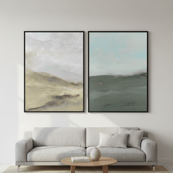 A Gust of Green Wind Pair by Josephine Wianto wall - art - picture - poster