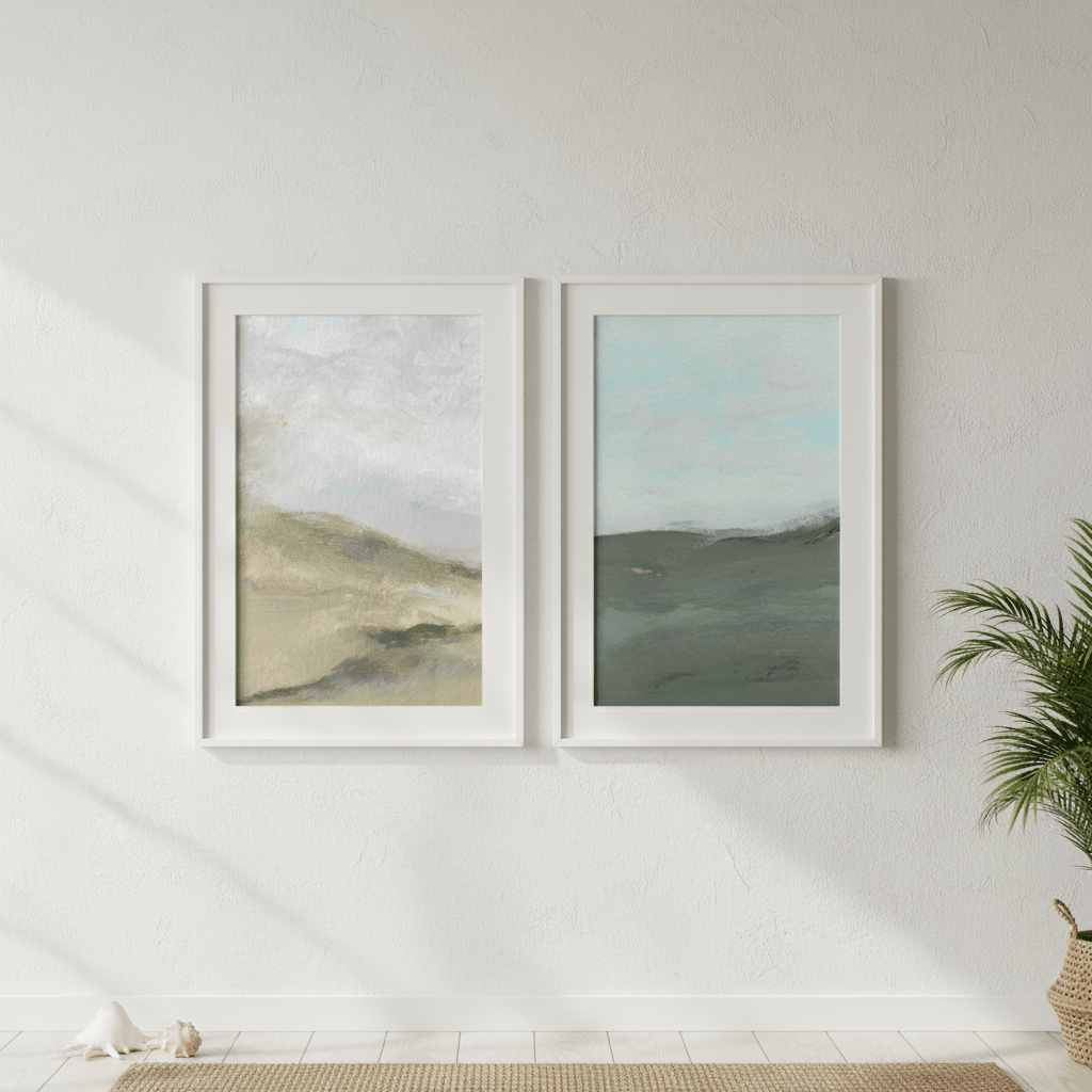 A Gust of Green Wind Pair by Josephine Wianto wall - art - picture - poster