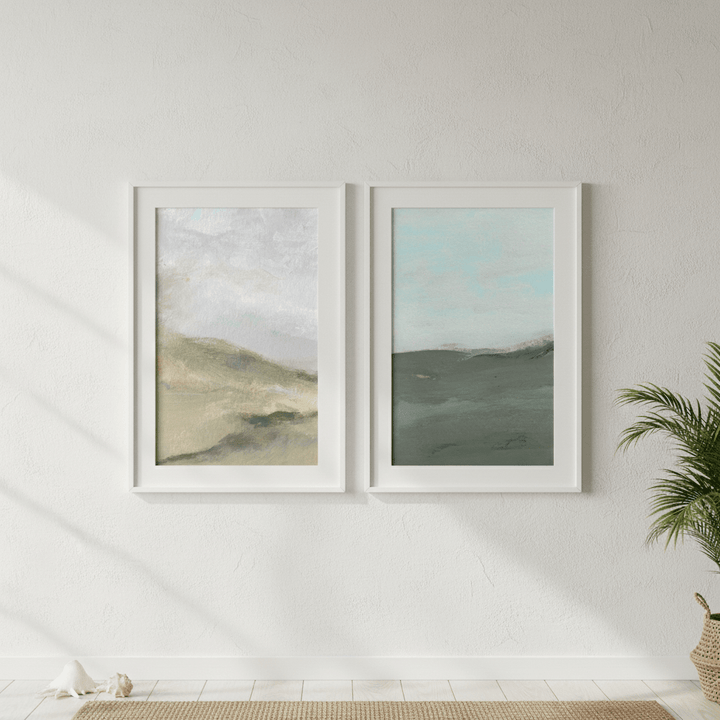 A Gust of Green Wind Pair by Josephine Wianto wall - art - picture - poster