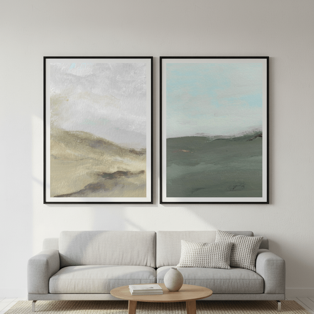 A Gust of Green Wind Pair by Josephine Wianto wall - art - picture - poster