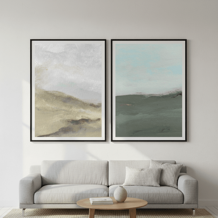 A Gust of Green Wind Pair by Josephine Wianto wall - art - picture - poster