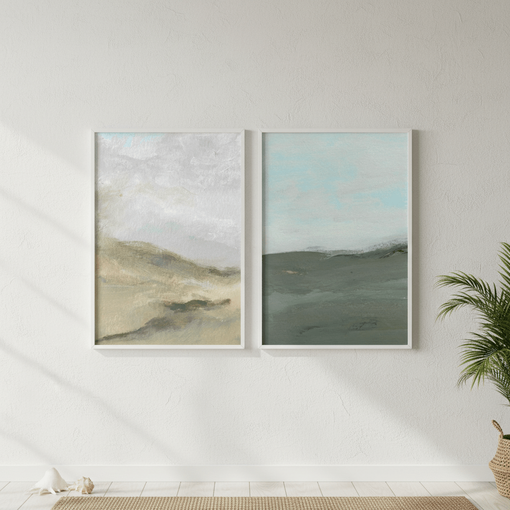 A Gust of Green Wind Pair by Josephine Wianto wall - art - picture - poster