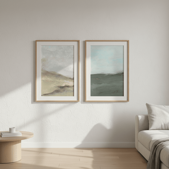 A Gust of Green Wind Pair by Josephine Wianto wall - art - picture - poster