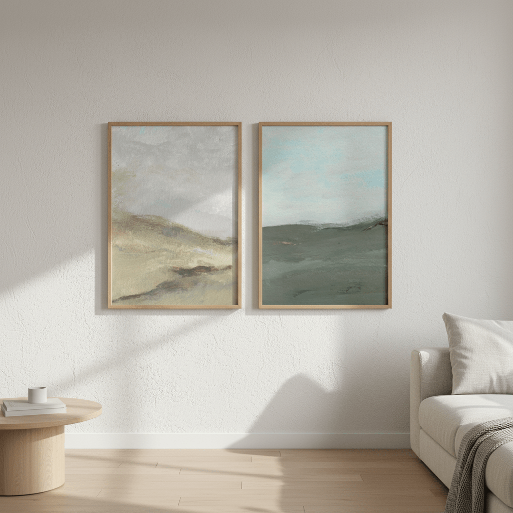 A Gust of Green Wind Pair by Josephine Wianto wall - art - picture - poster