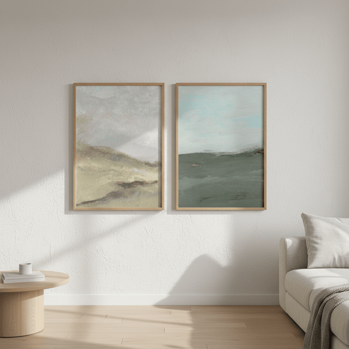A Gust of Green Wind Pair by Josephine Wianto wall - art - picture - poster