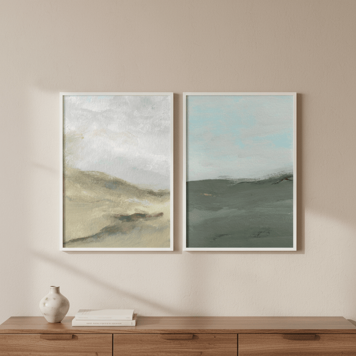 A Gust of Green Wind Pair by Josephine Wianto wall - art - picture - poster
