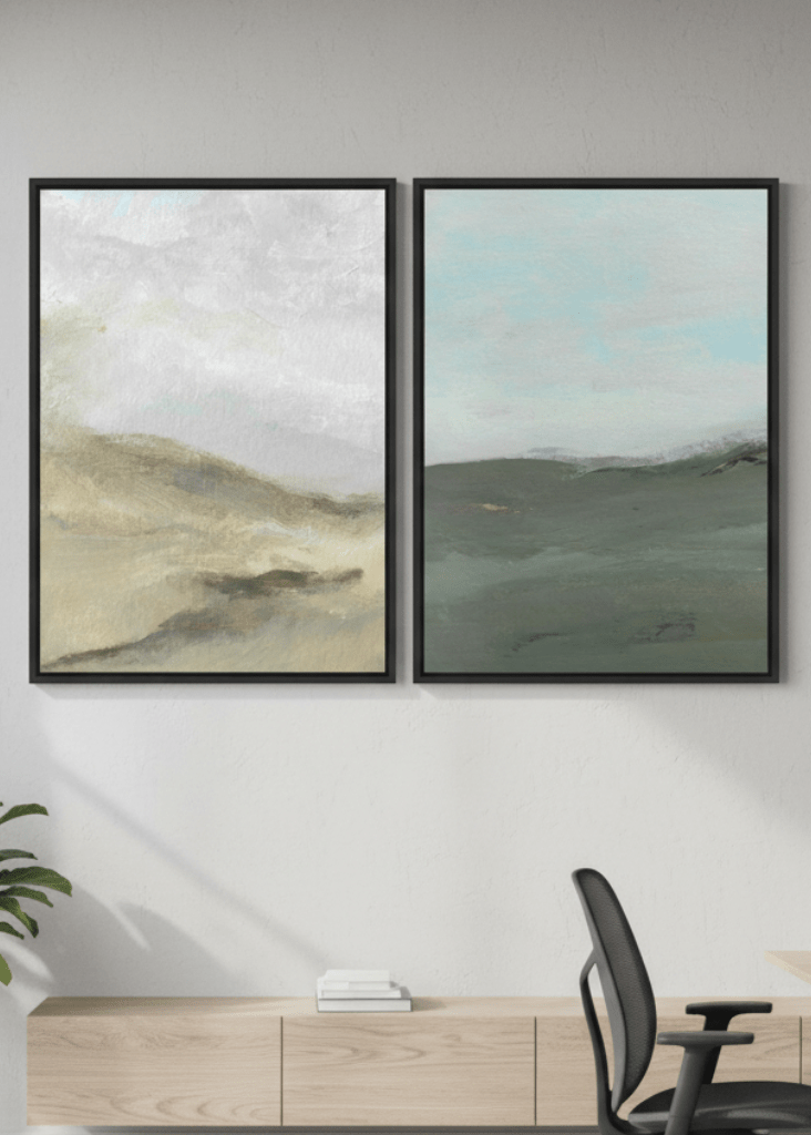 A Gust of Green Wind Pair by Josephine Wianto wall - art - picture - poster