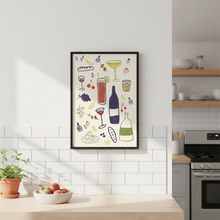 A Mixture of Everything Kitchen Wall Art Print by Lisa Solomoniuk wall - art - picture - poster