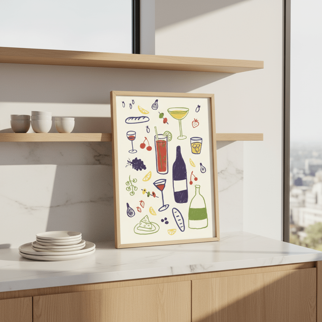 A Mixture of Everything Kitchen Wall Art Print by Lisa Solomoniuk wall - art - picture - poster