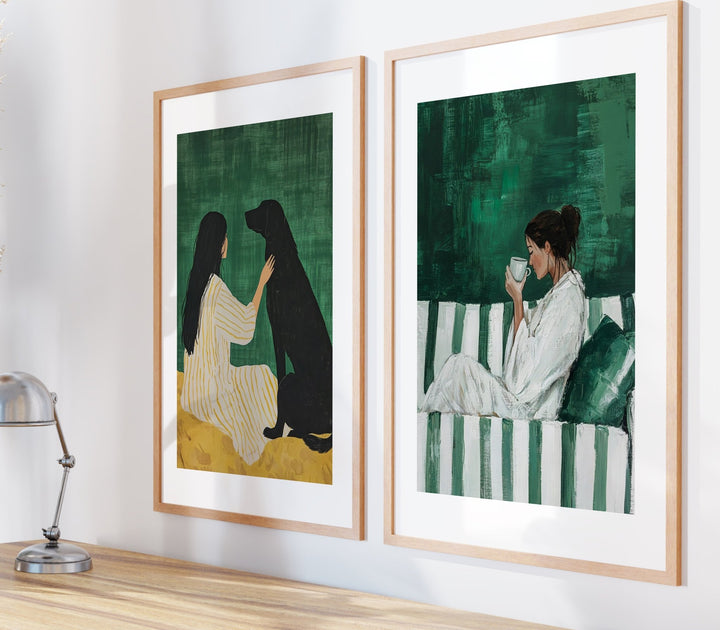 A Quiet Pair,livingroom,timer border