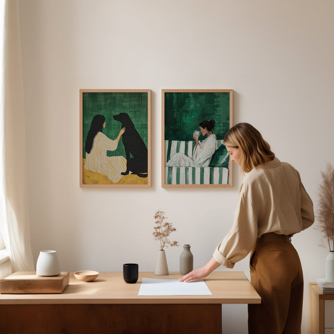 A Quiet Pair,livingroom,timer border