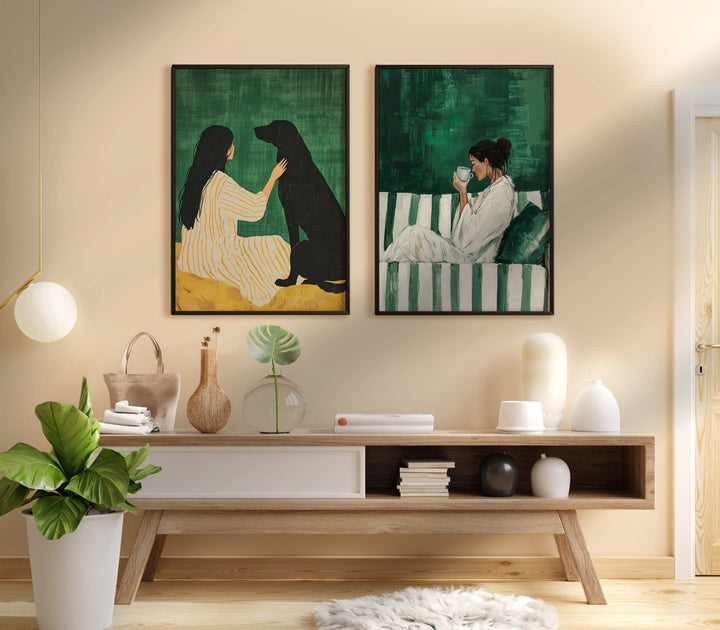 A Quiet Pair,livingroom,timer border