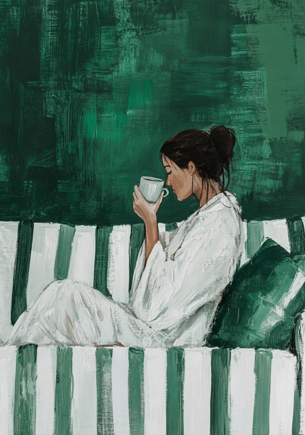 A Quiet Pair,livingroom,timer border