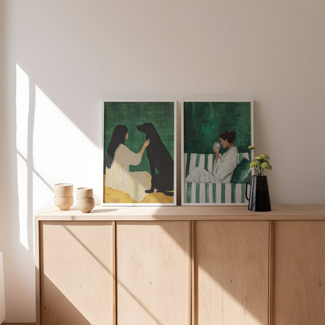 A Quiet Pair,livingroom,timer border