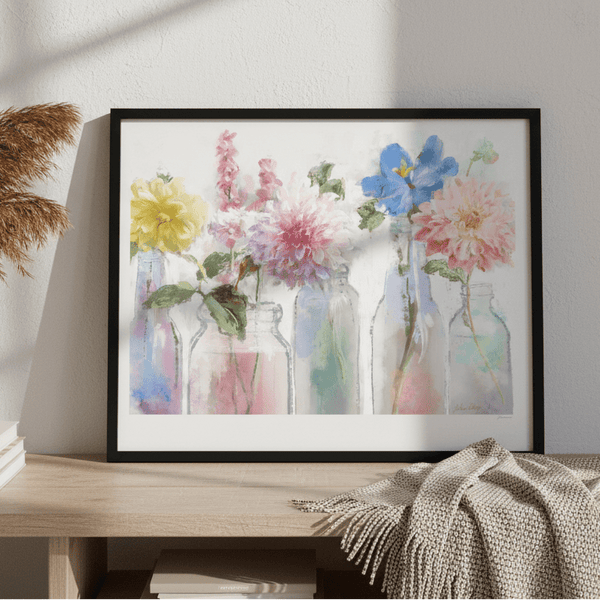A Row of Colorful Floral by Julia Cheney