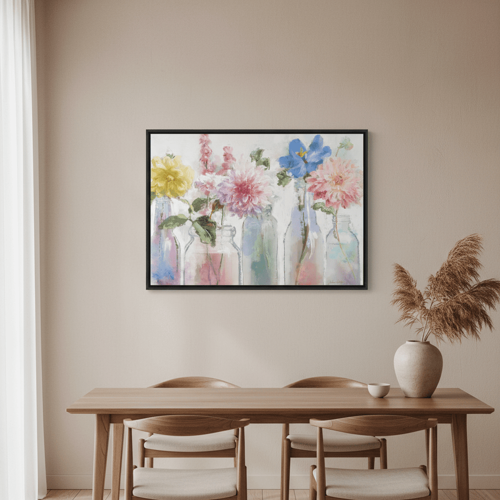 A Row of Colorful Floral by Julia Cheney wall - art - picture - poster