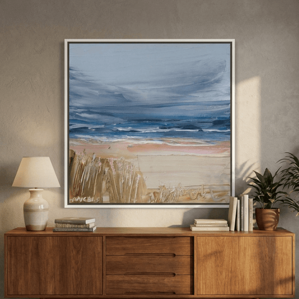 A Softer Note By Angela Hawkey | Canvas Square Print