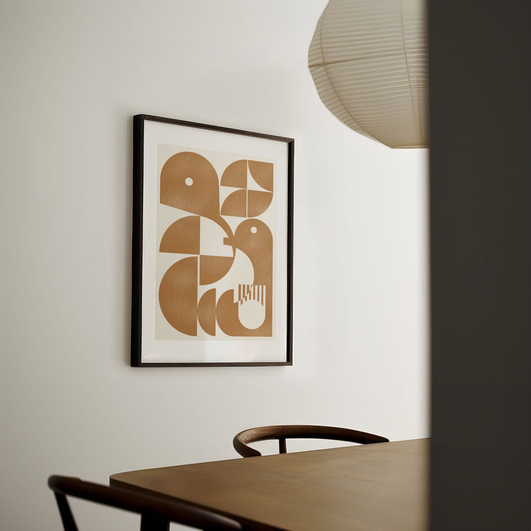 Abstract Beige Modern Bird Art by Maison Bootsy - Style My Wall