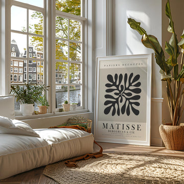 Abstract Black Leaf by Henri Matisse - Style My Wall