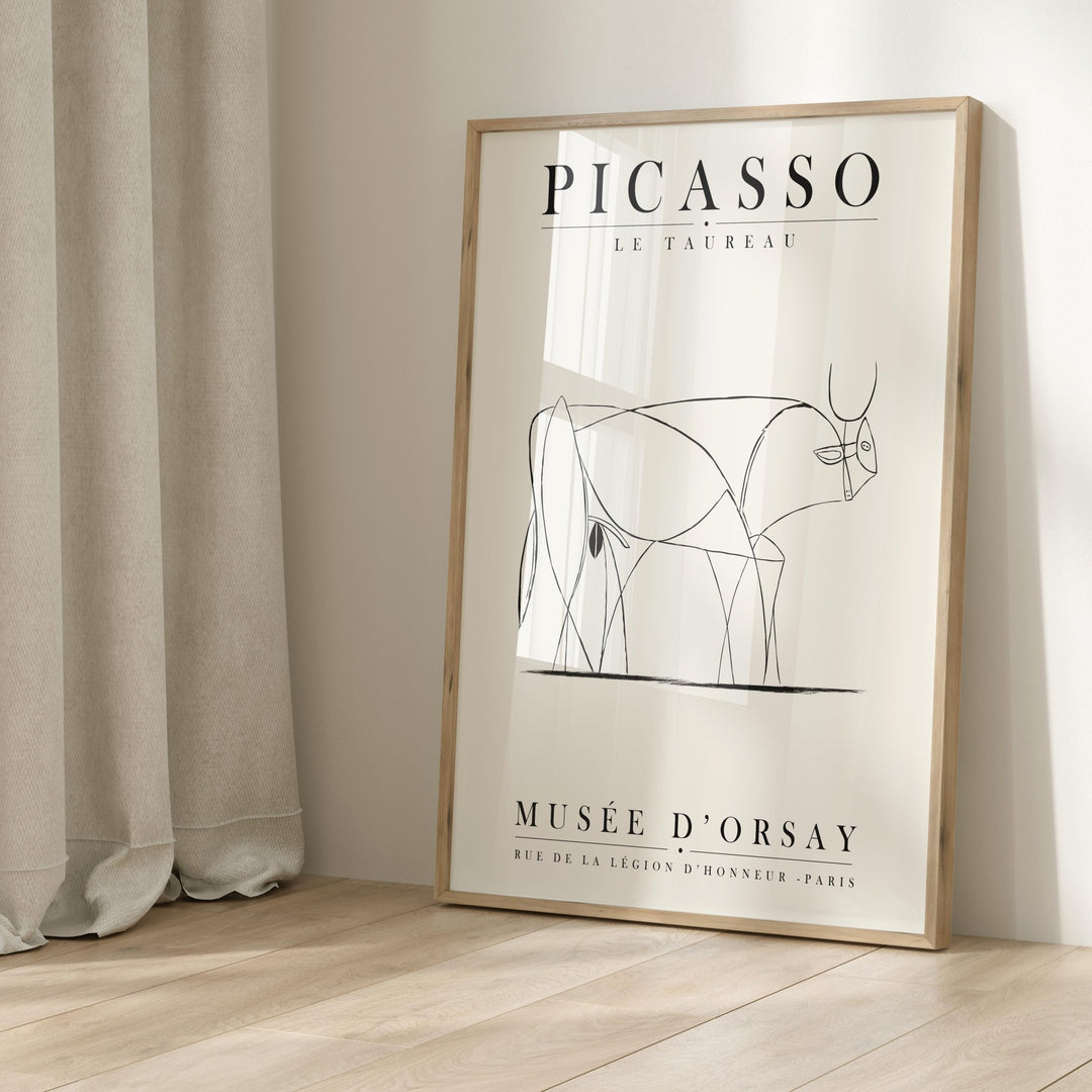 Abstract Bull Line Art by Pablo Picasso - Style My Wall