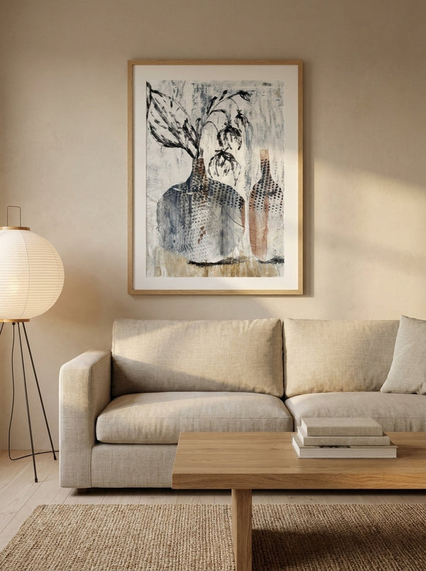 Abstract Floral Still Life By Annick | Art & Canvas Print