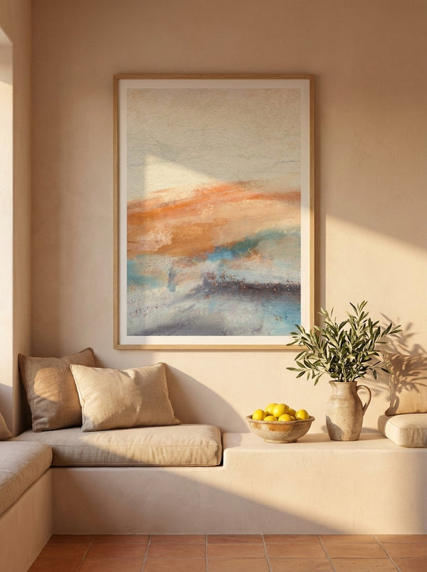 Abstract Horizon Painting By Dina Dankers | Art & Canvas Print