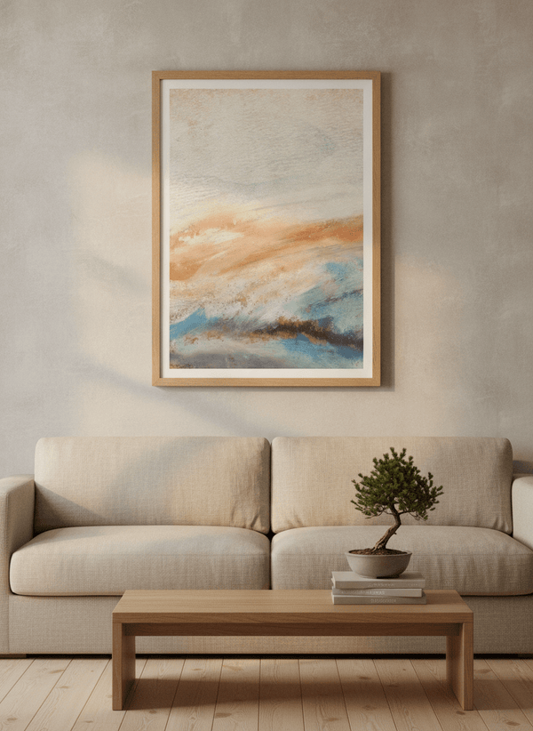 Abstract Horizon Sunset By Dina Dankers | Art & Canvas Print