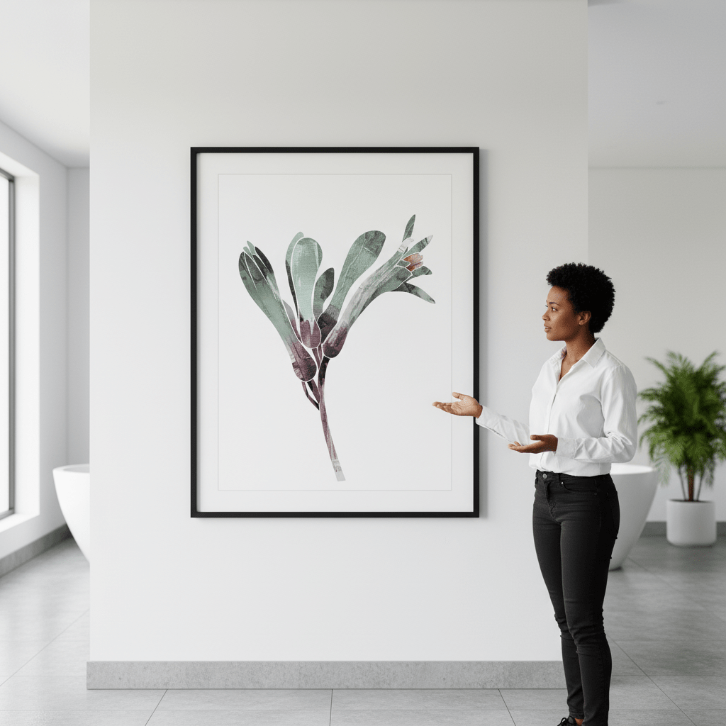Abstract Kangaroo Paw by Deer Muskeeter wall - art - picture - poster
