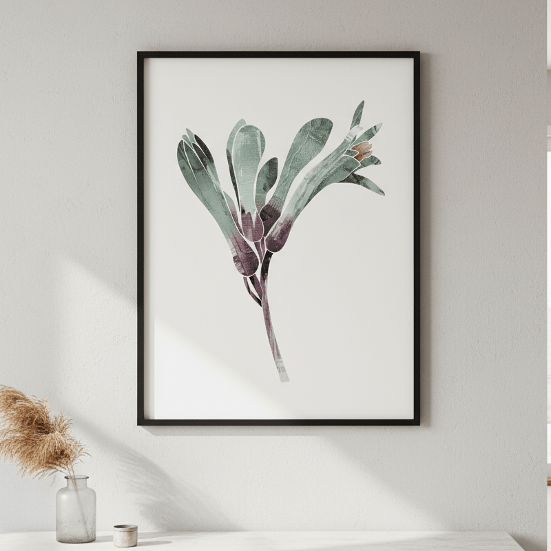 Abstract Kangaroo Paw by Deer Muskeeter wall - art - picture - poster
