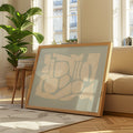 Abstract Light Blue Landscape Art by Maison Bootsy