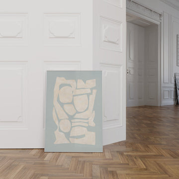 Abstract Light Blue Portrait Art by Maison Bootsy - Style My Wall