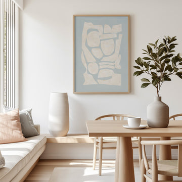Abstract Light Blue Portrait Art by Maison Bootsy - Style My Wall