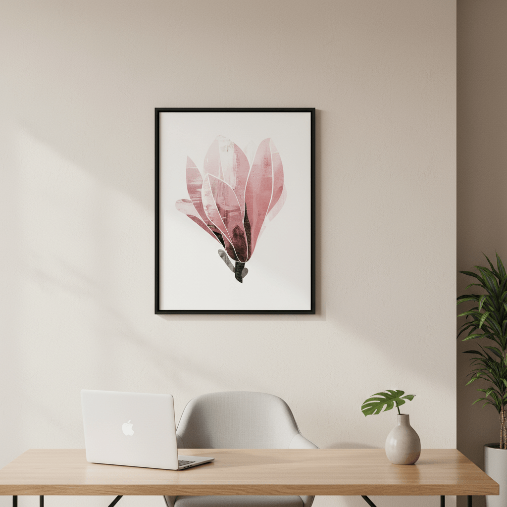 Abstract Magnolia by Deer Muskeeter wall - art - picture - poster
