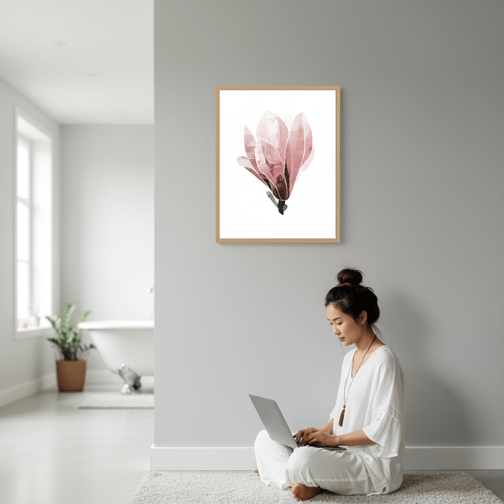 Abstract Magnolia by Deer Muskeeter wall - art - picture - poster