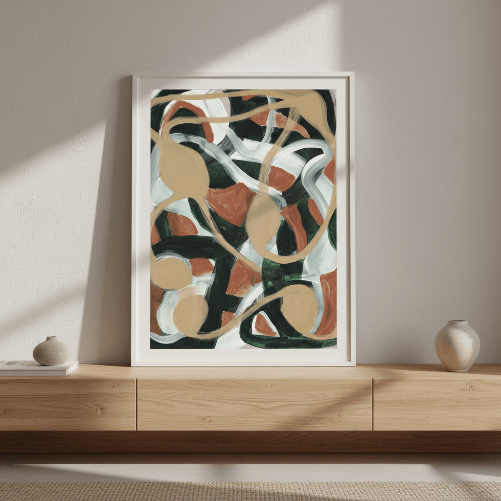 Abstract Plant by Berit Mongensen Lopez wall - art - picture - poster