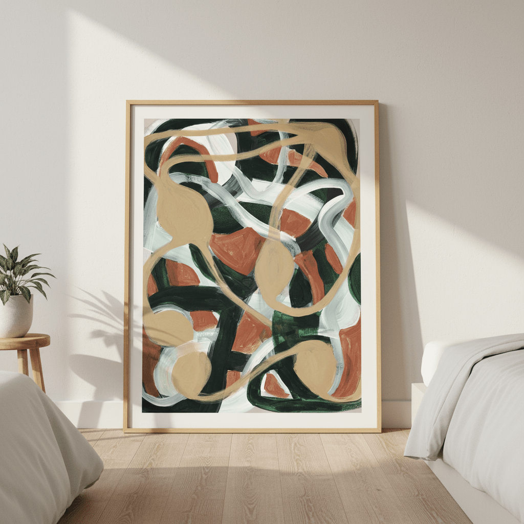 Abstract Plant by Berit Mongensen Lopez wall - art - picture - poster