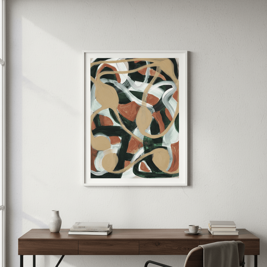 Abstract Plant by Berit Mongensen Lopez wall - art - picture - poster