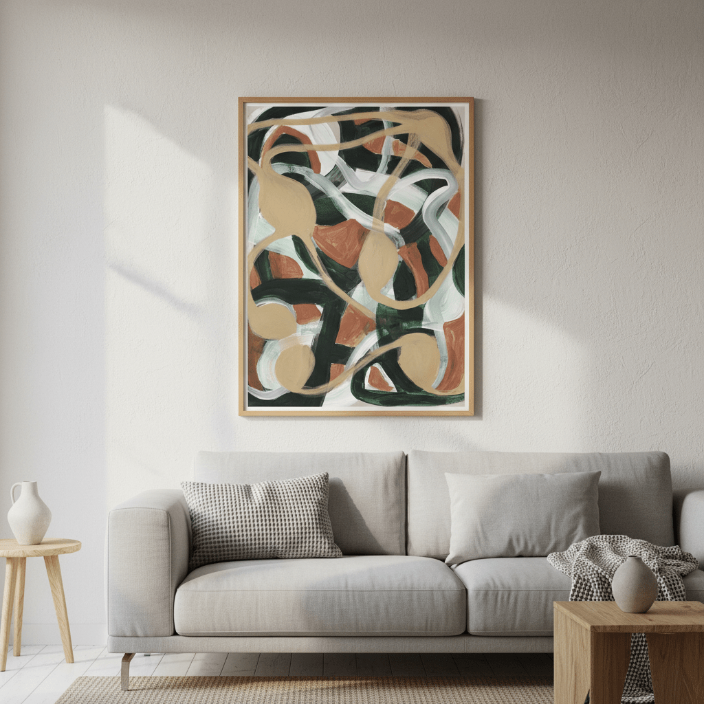 Abstract Plant by Berit Mongensen Lopez wall - art - picture - poster