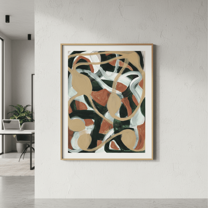 Abstract Plant by Berit Mongensen Lopez wall - art - picture - poster