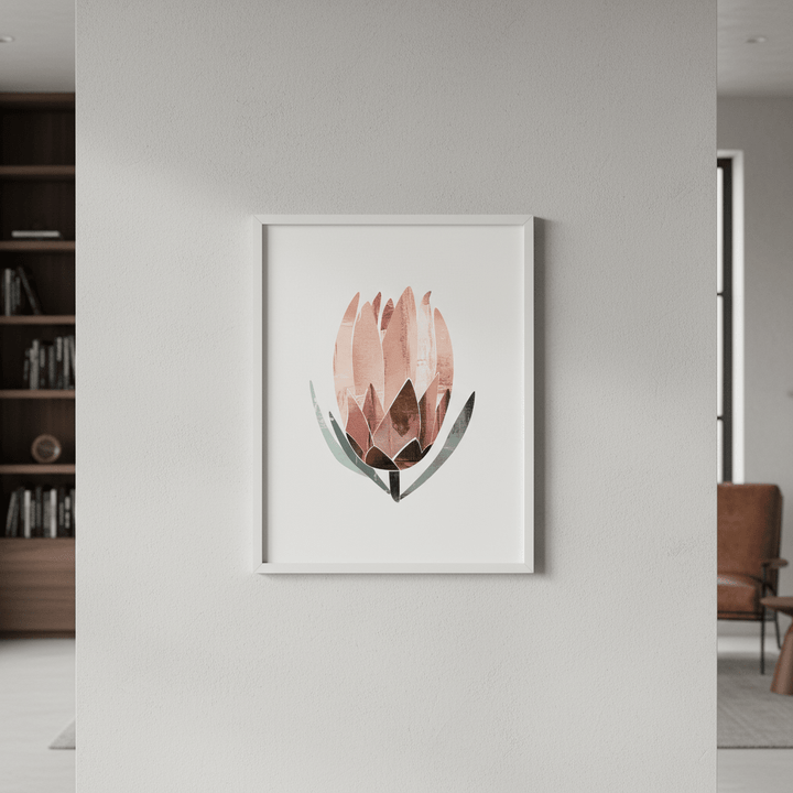 Abstract Protea by Deer Muskeeter wall - art - picture - poster
