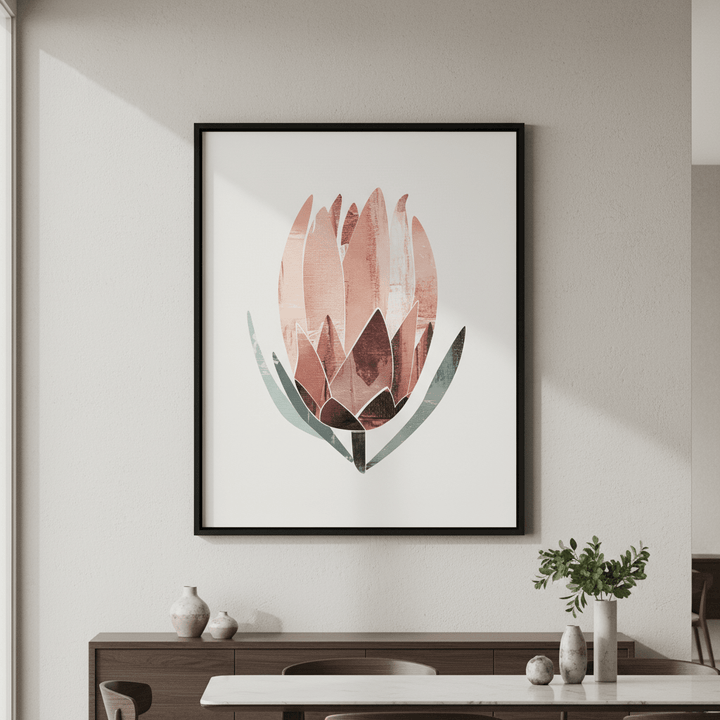 Abstract Protea by Deer Muskeeter wall - art - picture - poster