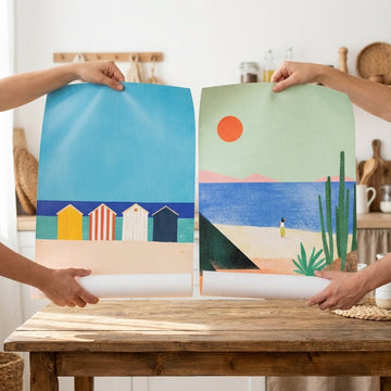 Abstract Set of 2 Beach Bliss by Henry Rivers wall - art - picture - poster