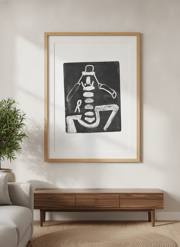 Abstract Skeletal Figure Sketch By DONUT Studios