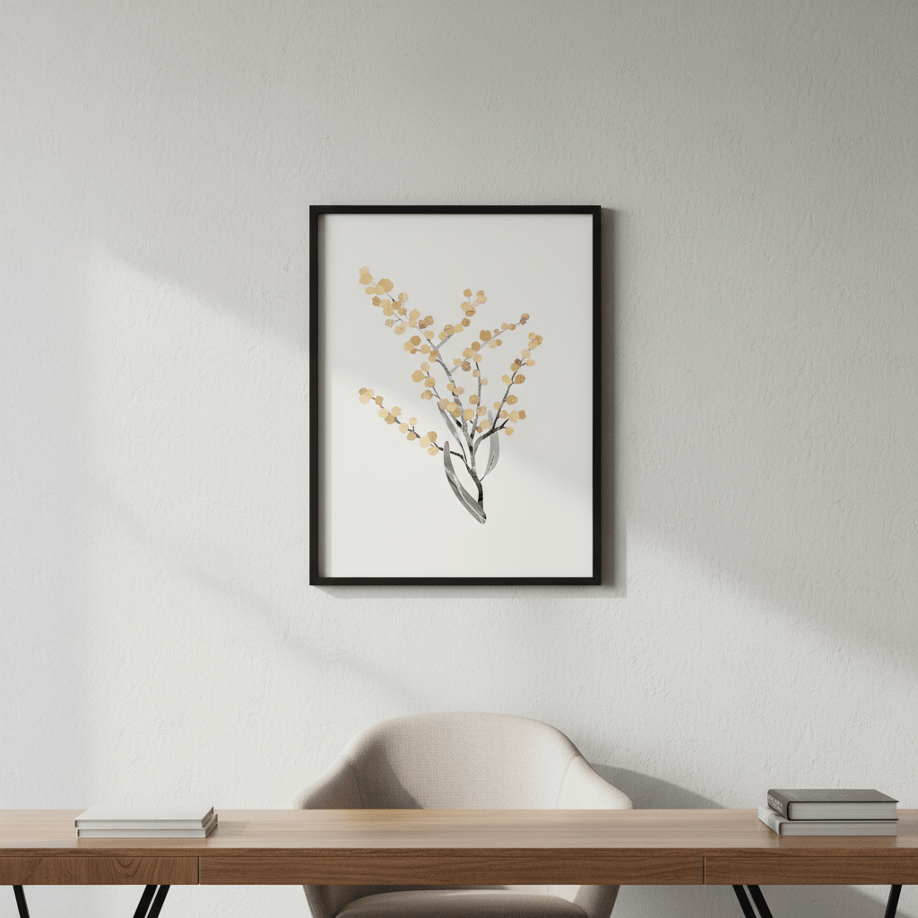 Abstract Wattle by Deer Muskeeter wall - art - picture - poster
