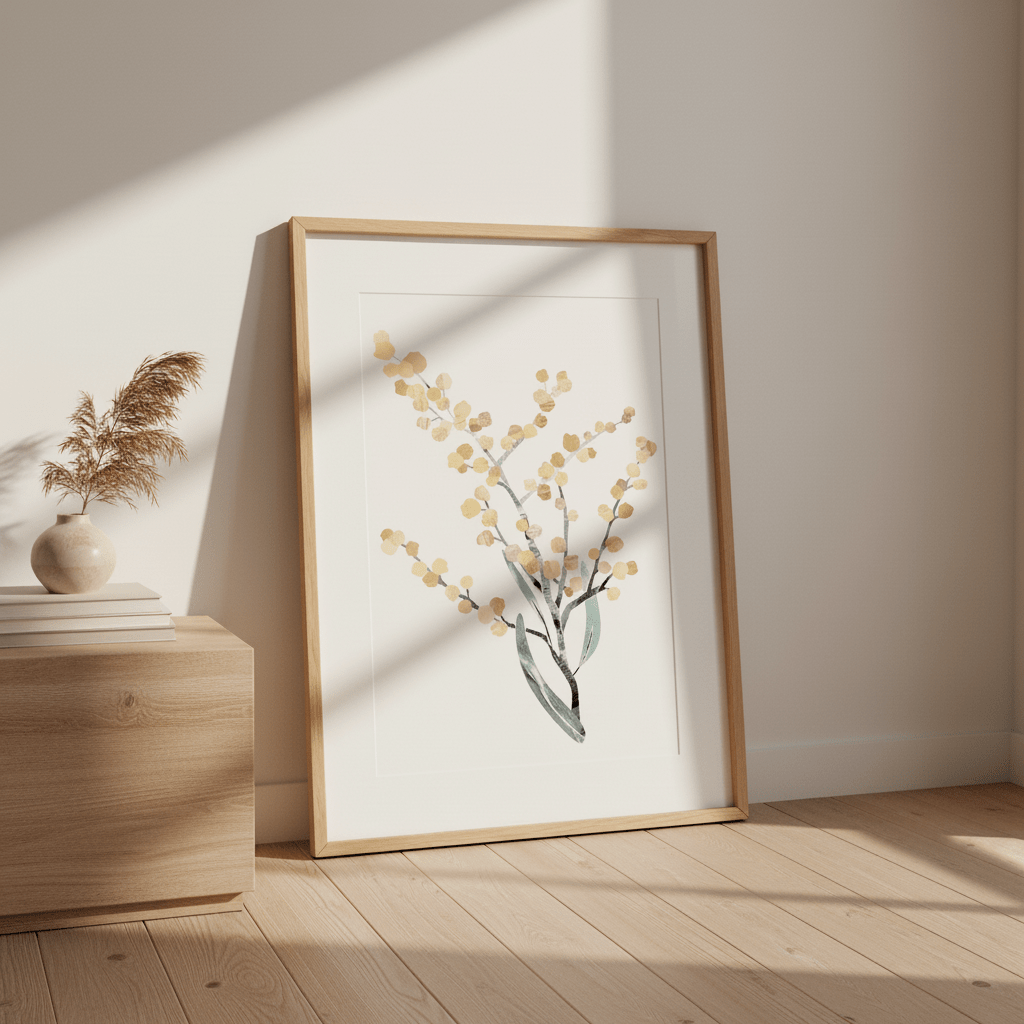 Abstract Wattle by Deer Muskeeter wall - art - picture - poster