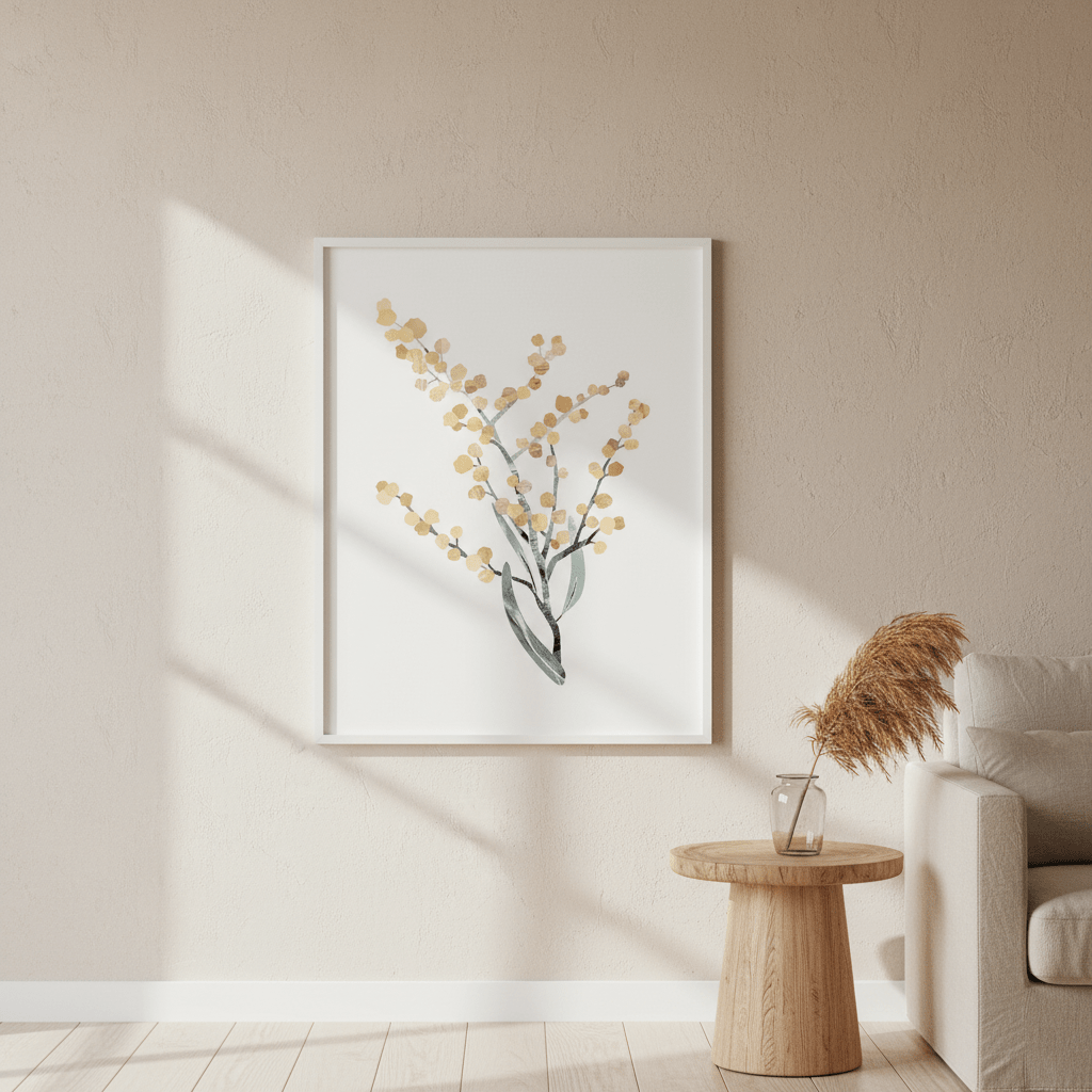 Abstract Wattle by Deer Muskeeter wall - art - picture - poster