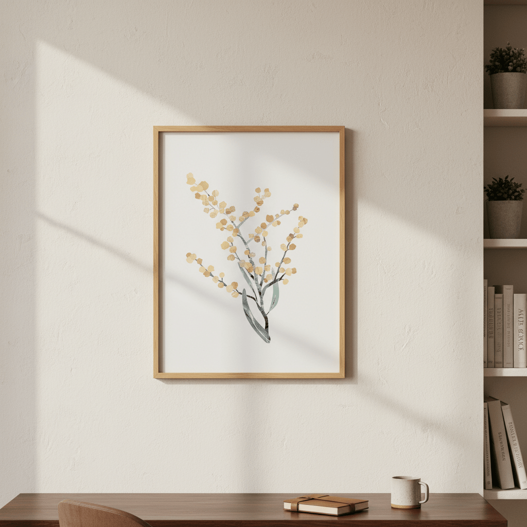 Abstract Wattle by Deer Muskeeter wall - art - picture - poster