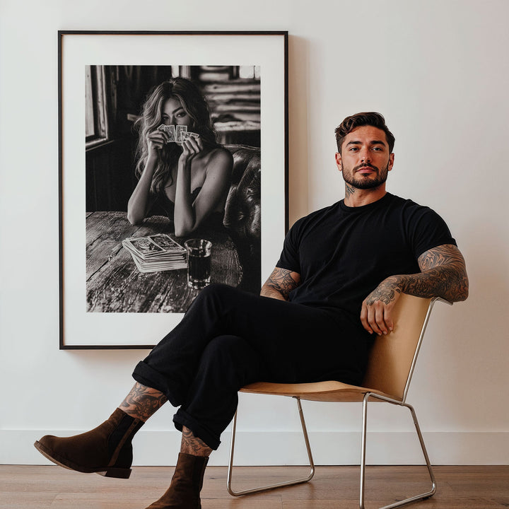 Ace of Her Sleeve by Julian Van Bausch wall - art - picture - poster