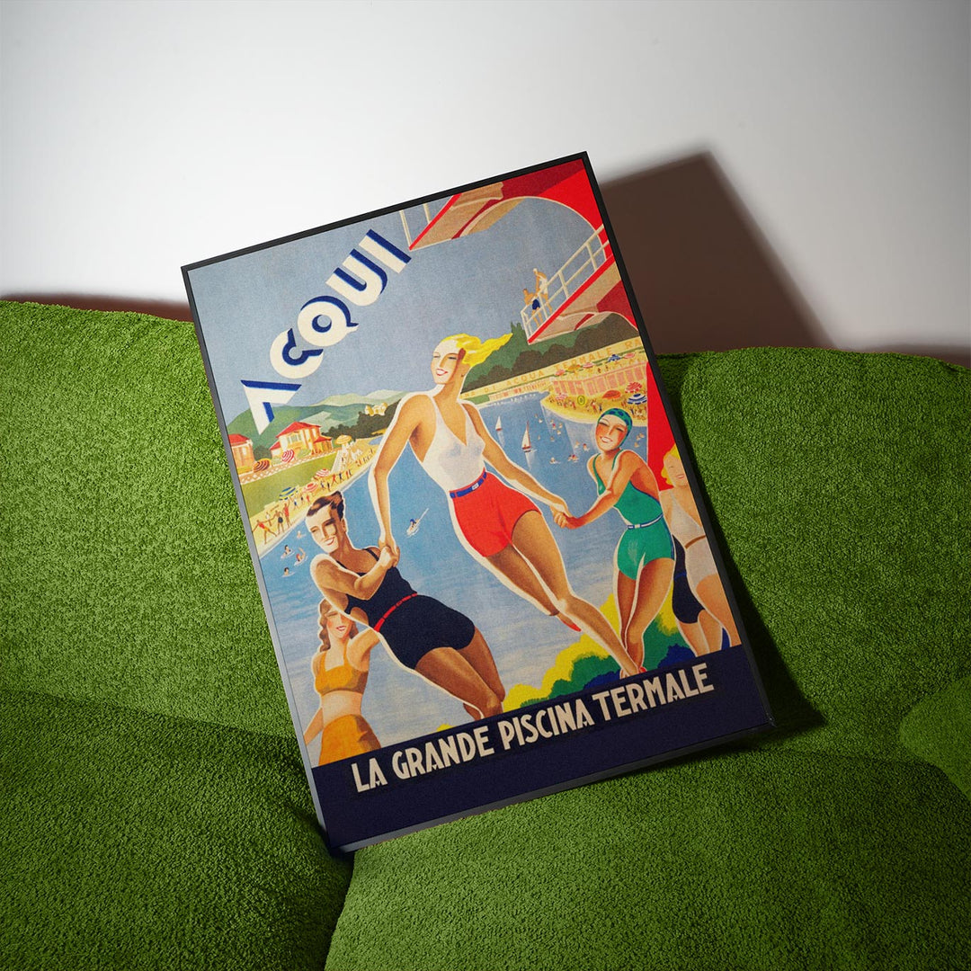 Acqui La Grande Piscina Vintage Wall Art wall - art - picture - poster